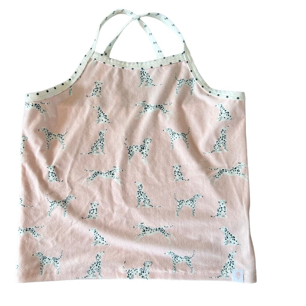 Sweet Honey Pale Pink Novelty Dalmatian Dog Print PJ Cami 12Y